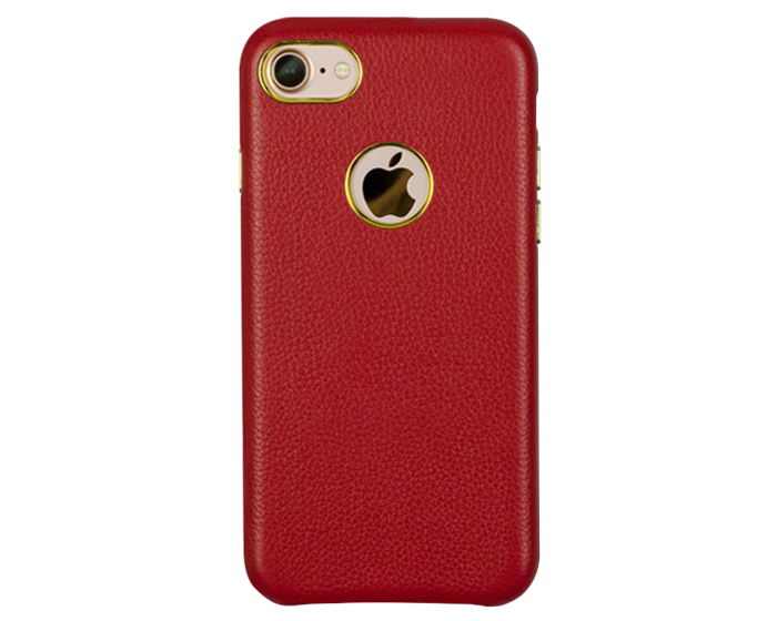 Classic red leather case