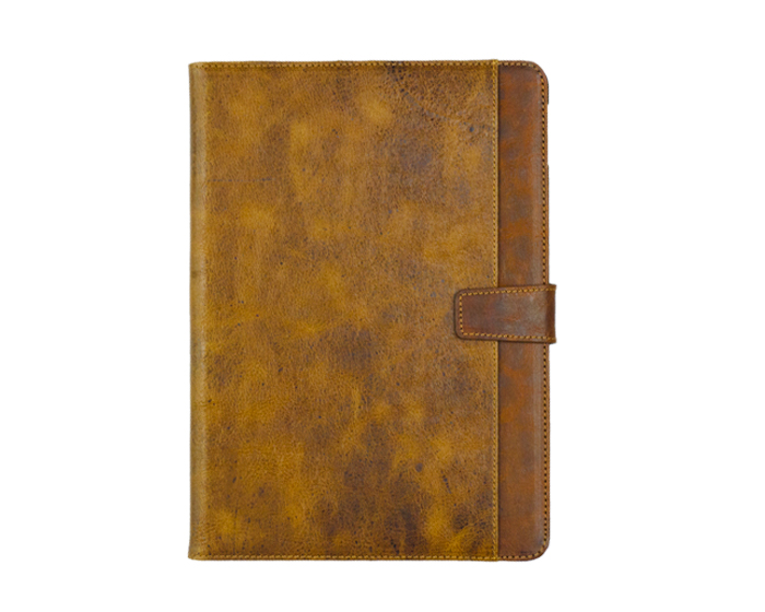 Retro style genuine leather tablet case